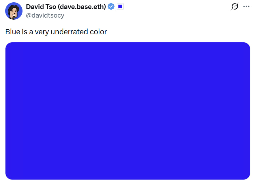 David Tso: Blue is a very underrated color